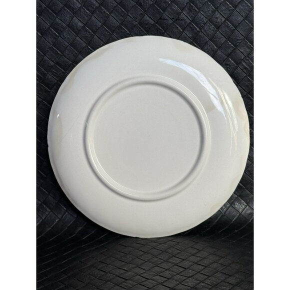 Vintage MCM WS George Bolero 7 Inch Bread Plate Pink Caladium Plant Set Of 4 - Picture 9 of 10